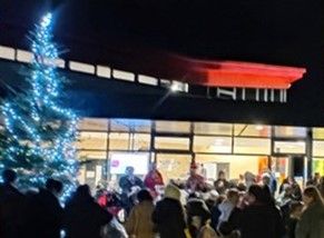 Christmas Tree and People